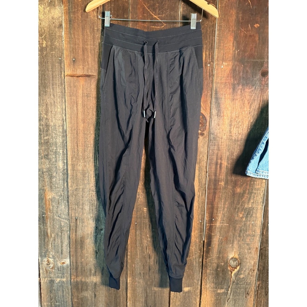 Lululemon Dance Studio Jogger Pants Black Graphite Grey Swift Ribbed Cuff 28"